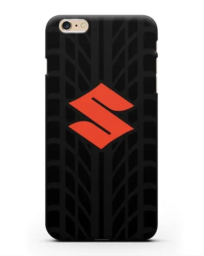 Чехол с эмблемой Suzuki с протектором шин силиконовый для iPhone 6 Plus
