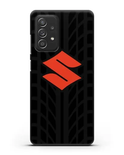 Чехол с эмблемой Suzuki с протектором шин силиконовый для Samsung Galaxy A53