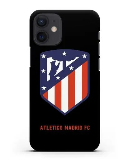 Чехол с надписью FC Atletico Madrid и логотипом силиконовый для iPhone 12 mini