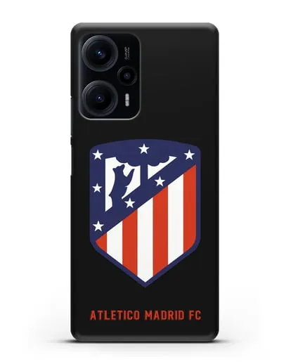 Чехол с надписью FC Atletico Madrid и логотипом силиконовый для Xiaomi Poco F5