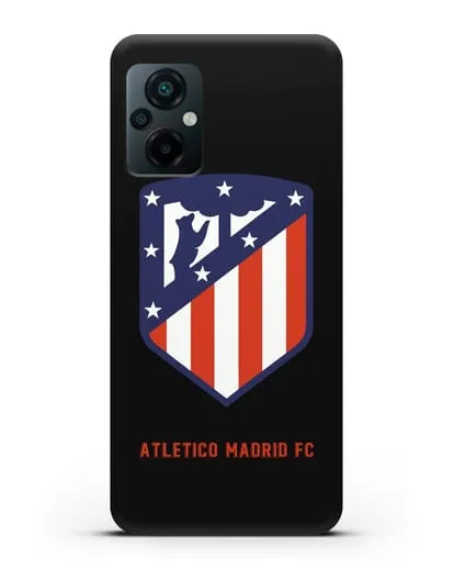 Чехол с надписью FC Atletico Madrid и логотипом силиконовый для Xiaomi Poco M5