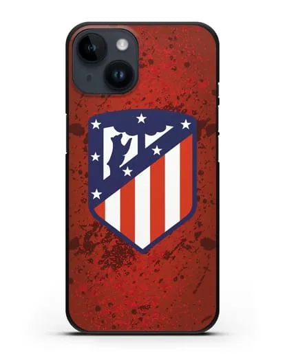 Чехол с логотипом ФК Атлетико Мадрид силиконовый для iPhone 14