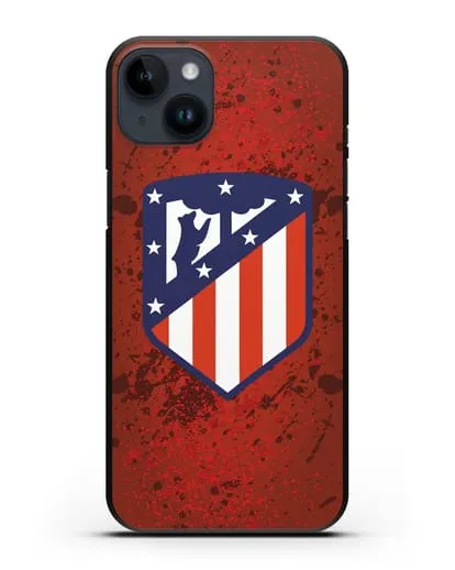 Чехол с логотипом ФК Атлетико Мадрид силиконовый для iPhone 14 Plus