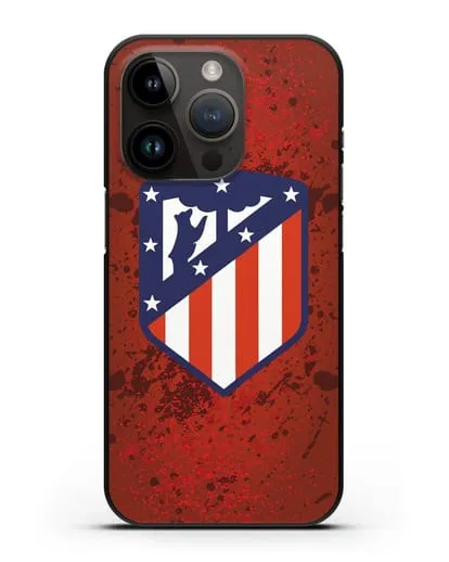 Чехол с логотипом ФК Атлетико Мадрид силиконовый для iPhone 14 Pro
