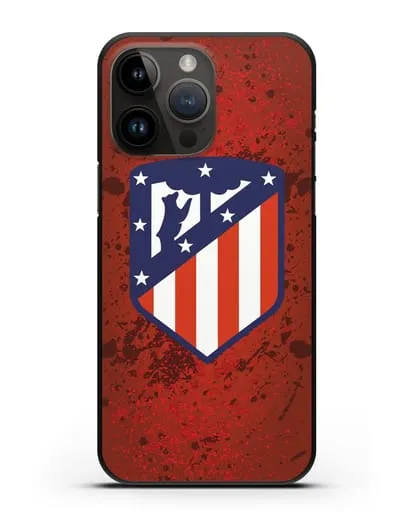 Чехол с логотипом ФК Атлетико Мадрид силиконовый для iPhone 14 Pro Max