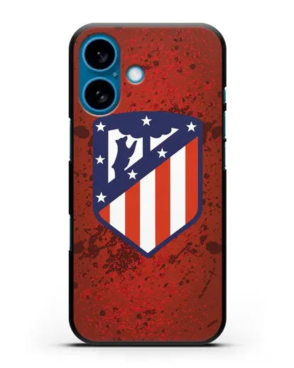 Чехол с логотипом ФК Атлетико Мадрид силиконовый для iPhone 16