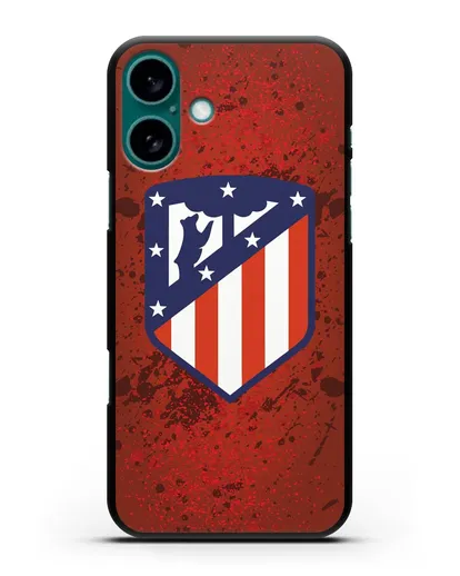 Чехол с логотипом ФК Атлетико Мадрид силиконовый для iPhone 16 Plus