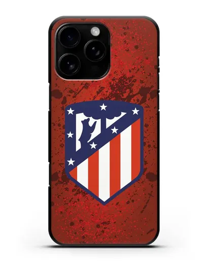 Чехол с логотипом ФК Атлетико Мадрид силиконовый для iPhone 16 Pro Max