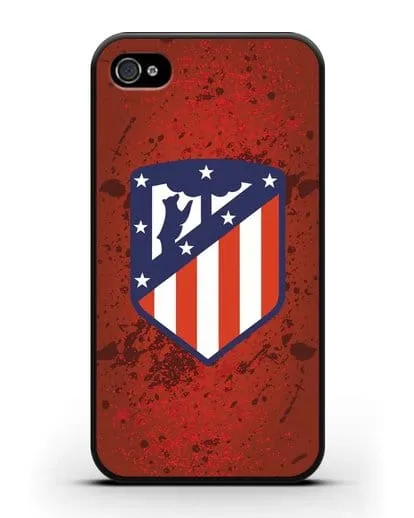 Чехол с логотипом ФК Атлетико Мадрид силиконовый для iPhone 4/4s