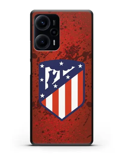 Чехол с логотипом ФК Атлетико Мадрид силиконовый для Xiaomi Poco F5