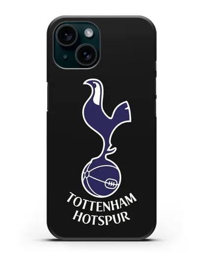 Чехол с логотипом FC Tottenham Hotspur силиконовый для iPhone 15