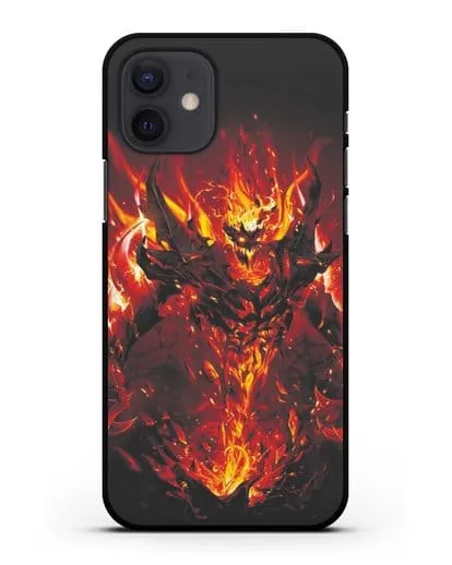 Чехол с изображением героя Shadow Fiend силиконовый для iPhone 12