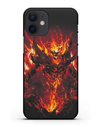 Чехол с изображением героя Shadow Fiend силиконовый для iPhone 12 mini