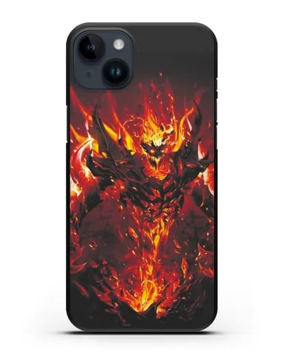 Чехол с изображением героя Shadow Fiend силиконовый для iPhone 14 Plus