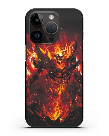 Чехол с изображением героя Shadow Fiend силиконовый для iPhone 14 Pro
