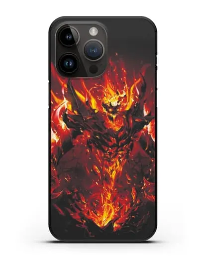 Чехол с изображением героя Shadow Fiend силиконовый для iPhone 14 Pro Max