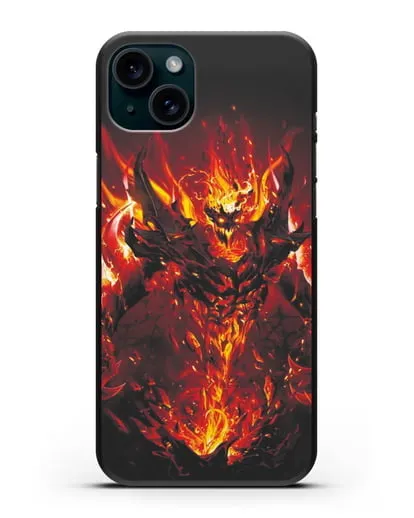Чехол с изображением героя Shadow Fiend силиконовый для iPhone 15 Plus