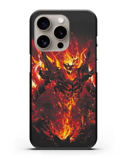 Чехол с изображением героя Shadow Fiend силиконовый для iPhone 15 Pro