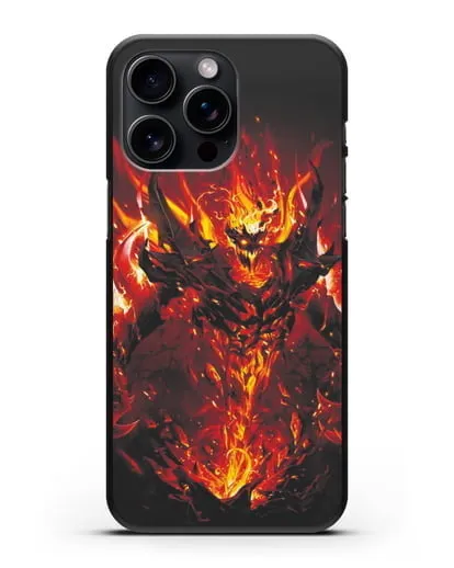 Чехол с изображением героя Shadow Fiend силиконовый для iPhone 15 Pro Max