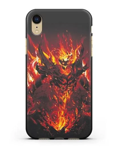 Чехол с изображением героя Shadow Fiend силиконовый для iPhone XR