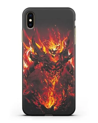 Чехол с изображением героя Shadow Fiend силиконовый для iPhone XS Max