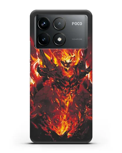 Чехол с изображением героя Shadow Fiend силиконовый для Xiaomi Poco F6 Pro