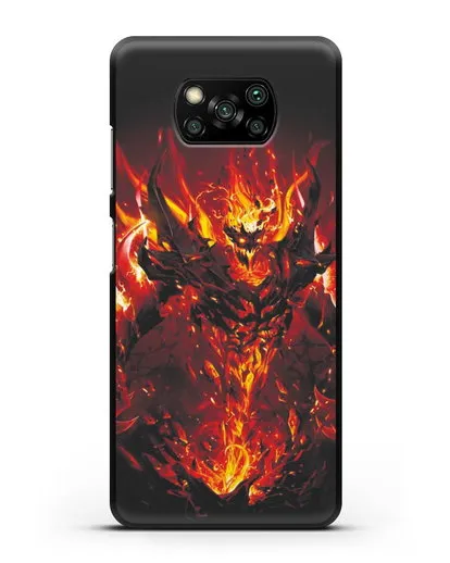 Чехол с изображением героя Shadow Fiend силиконовый для Xiaomi Poco X3 Pro