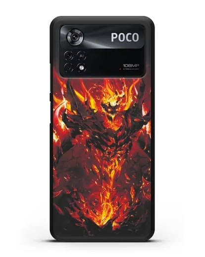 Чехол с изображением героя Shadow Fiend силиконовый для Xiaomi Poco X4 Pro