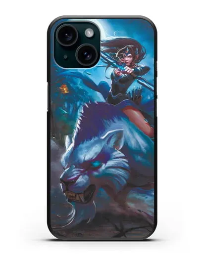 Чехол с изображением героя Mirana силиконовый для iPhone 15