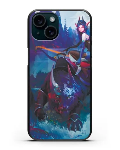 Чехол с иллюстрацией героя Dota 2 силиконовый для iPhone 15