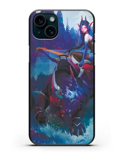 Чехол с иллюстрацией героя Dota 2 силиконовый для iPhone 15 Plus