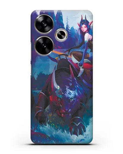 Чехол с иллюстрацией героя Dota 2 силиконовый для Xiaomi Poco F6