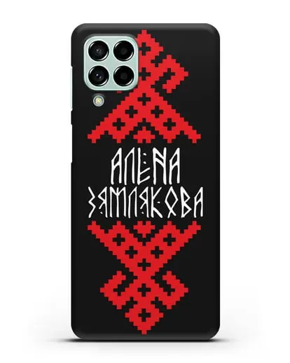 Именной чехол с женским символом с именем, фамилией силиконовый для Samsung Galaxy M53 [SM-M536]