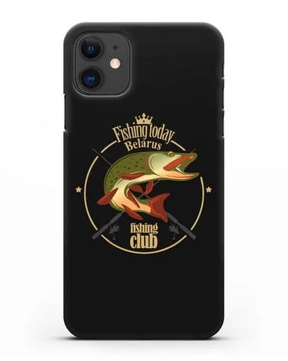 Чехол с логотипом Fishing today Belarus силиконовый для iPhone 11