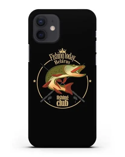 Чехол с логотипом Fishing today Belarus силиконовый для iPhone 12