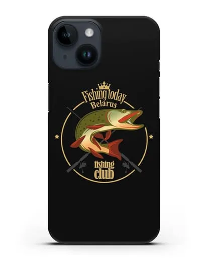Чехол с логотипом Fishing today Belarus силиконовый для iPhone 14