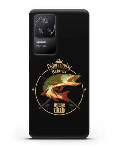 Чехол с логотипом Fishing today Belarus силиконовый для Xiaomi Poco F4