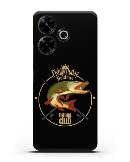 Чехол с логотипом Fishing today Belarus силиконовый для Xiaomi Poco M6
