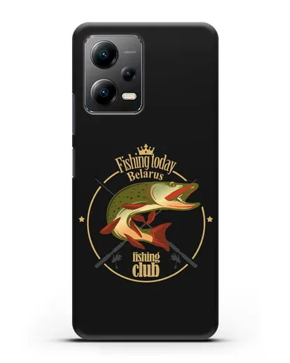 Чехол с логотипом Fishing today Belarus силиконовый для Xiaomi Poco X5