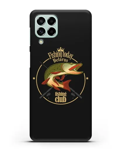 Чехол с логотипом Fishing today Belarus силиконовый для Samsung Galaxy M53 [SM-M536]