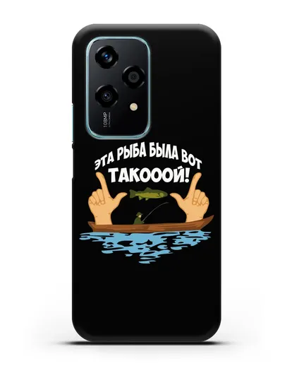 Чехол Эта рыба была вот такооой! силиконовый для Honor 200 Lite