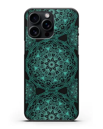 Чехол с изображением Мандалы силиконовый для iPhone 15 Pro Max