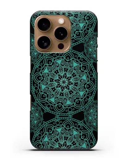 Чехол с изображением Мандалы силиконовый для iPhone 16 Pro