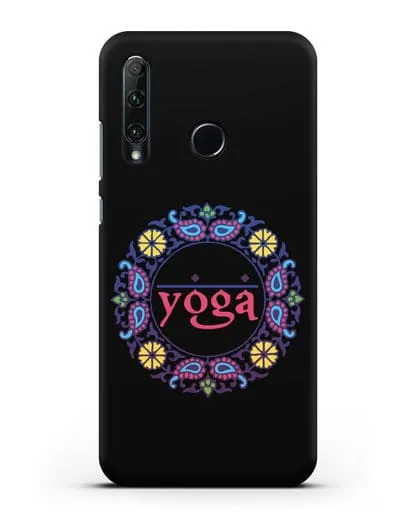 Чехол с надписью Yoga силиконовый для Honor 20e