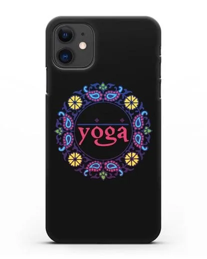 Чехол с надписью Yoga силиконовый для iPhone 11
