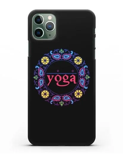 Чехол с надписью Yoga силиконовый для iPhone 11 Pro