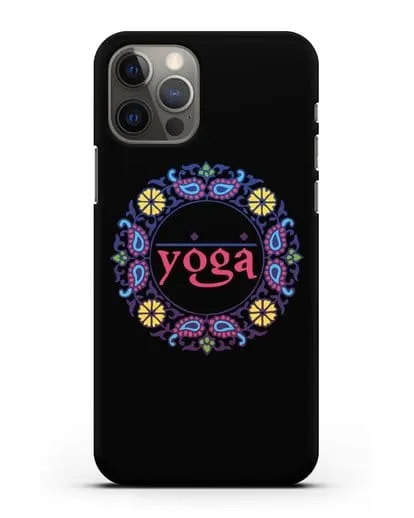 Чехол с надписью Yoga силиконовый для iPhone 12 Pro