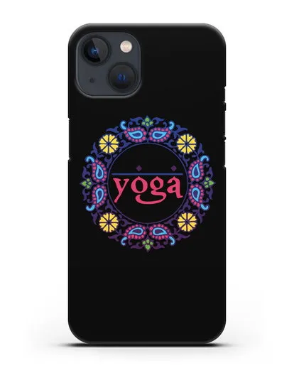 Чехол с надписью Yoga силиконовый для iPhone 13