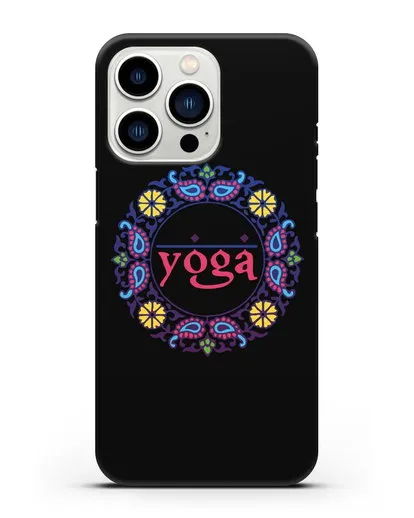 Чехол с надписью Yoga силиконовый для iPhone 13 Pro