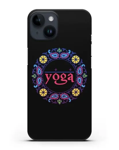 Чехол с надписью Yoga силиконовый для iPhone 14